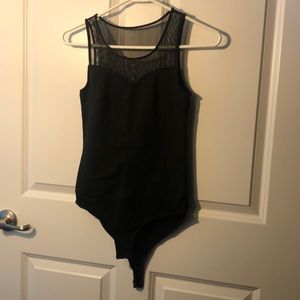 Sexy, Black Princess Cut, Mesh Bodysuit